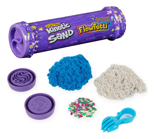 Kinetic Sand - Flowfetti Tubo Con 113g Multicolor