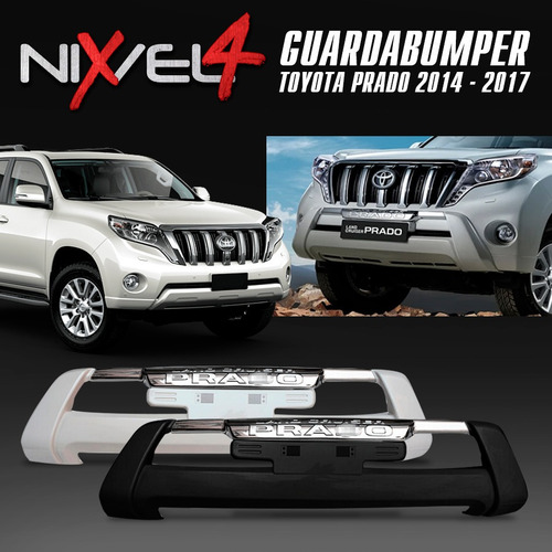 Guarda Bumper Toyota Prado Tx Ttxl Vx 2014-2017 Negro