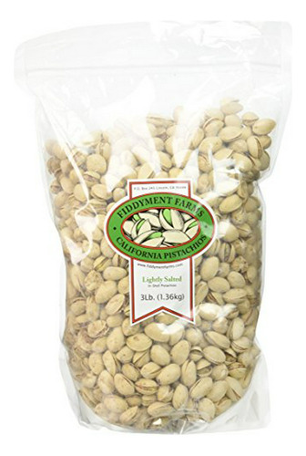 Pistachos Fiddyment Farms 3 Lb Con Sal Ligera En Cáscara