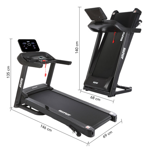 Trotadora Atletis Apex Vll 14km/h 2.0hp Plegable