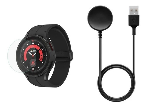 Cargador + 3 Micas Premium Para Samsung Galaxy Watch 5