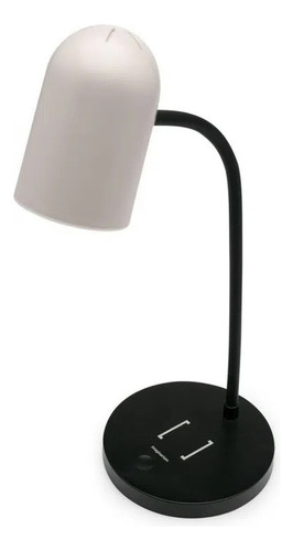 Luminária De Mesa Office Com Carregador Sem Fio Imaginarium Cor Da Cúpula Branco Cor Da Estrutura Preto