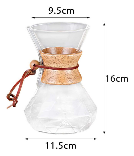 Cafetera Con Alto Contenido De Borosilicato Cafetera 400ml