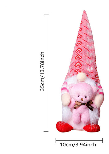 Decoración De Gnomos De San Valentín Gnomos De Felpa Para El