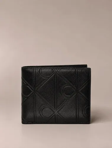 Carteira Ck Aop Emboss - Preto Preto