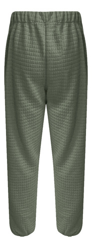 Pantalones Casuales De Pierna Recta A La Moda Deportiva Lisa