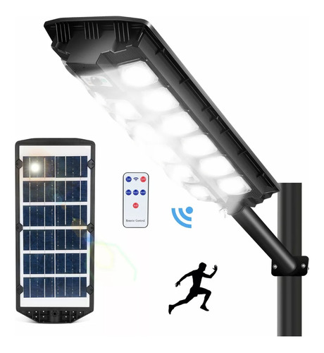 Lámpara Led Solar 600w Luminaria Suburbana Alumbrado Público