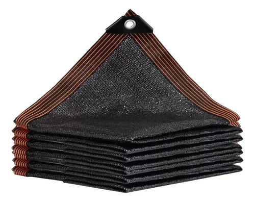 Malla De Protección Solar De Tela De Sombra Negra 4mx6m