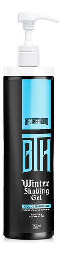 Kit 06 Shaving Gel Barber Winter Pump Alta Vazão Bth 750ml