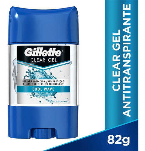 Gillette Gel Antitranspirante Clear Gel Cool Wave 82gr