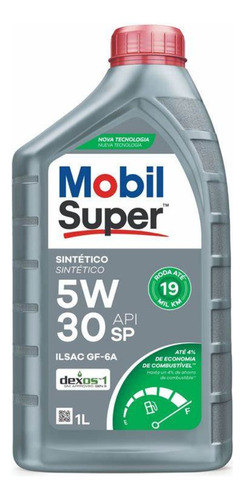 1l Oleo Lubrificante Mobil Super 5w-30 Sintético Api Sp