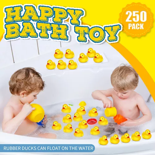 Juguetes de pato de baño, patos de goma, familia de patos chirriantes y  flotadores, juguete para baby shower, decoración de fiesta para niños  pequeños