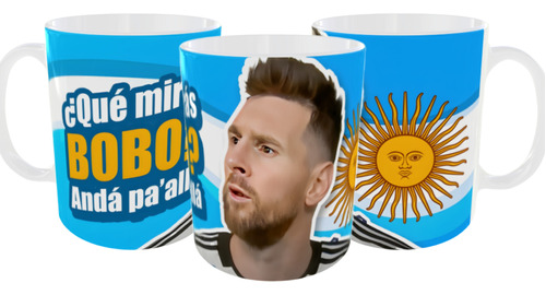 Taza Mug Messi Que Miras Bono? 