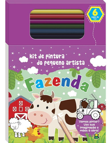 Kit de Pintura do Pequeno Artista: Fazenda, de Brijbasi Art Press Ltd. Editora Todolivro Distribuidora Ltda., capa mole em português, 2022