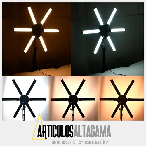Aro de luz en forma de estrella sale
