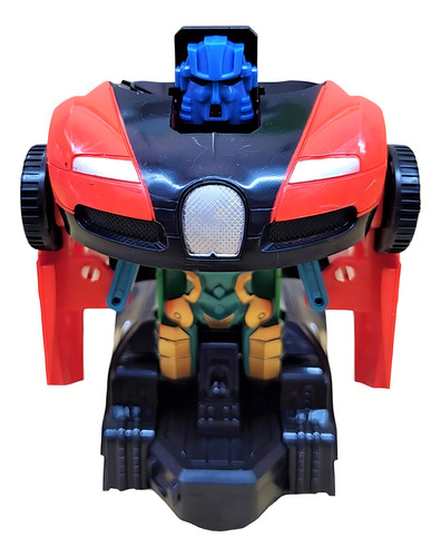 Robot Auto Transformers Movimiento Luz Sonido Shp Tunishop Color Auto Rojo