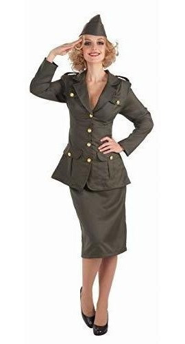 Disfraz De Ejército De La Segunda Guerra Mundial Para Mujer