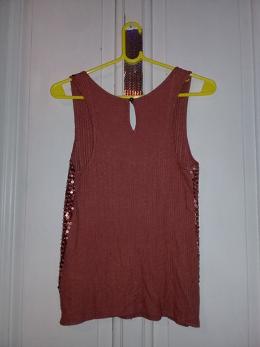 Musculosa Con Lentejuelas Cobre Rapsodia Talle M Nueva