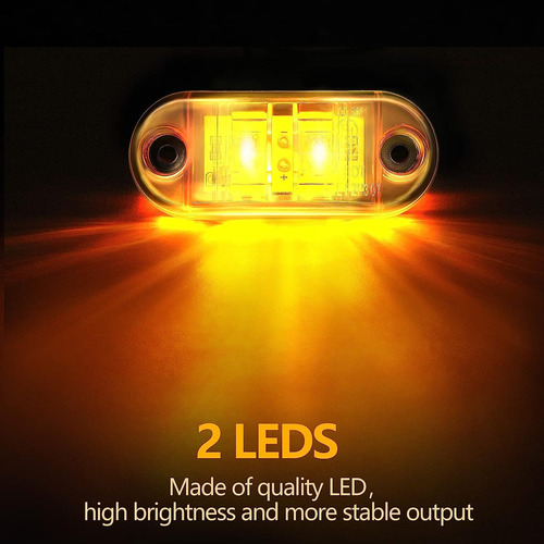10pcs Luces Led P Remolque Luces Posición Laterales Camiones