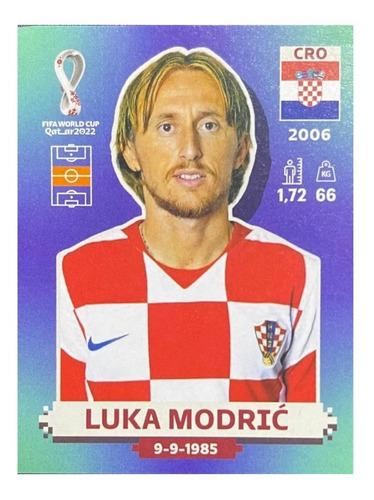 Lamina Luka Modric Cro 13 Album Mundial Qatar 2022