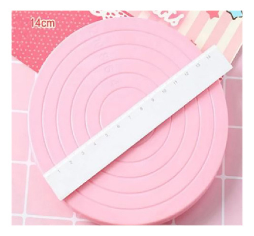 Aleissi Base Giratoria Mini Decorar Pastel Galletas Fondant 14 Cm