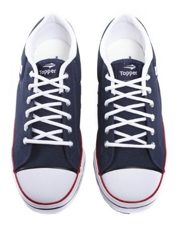 Imagen 4 de 5 de Zapatillas Topper Nova Low Azul De Lona Reforzadas