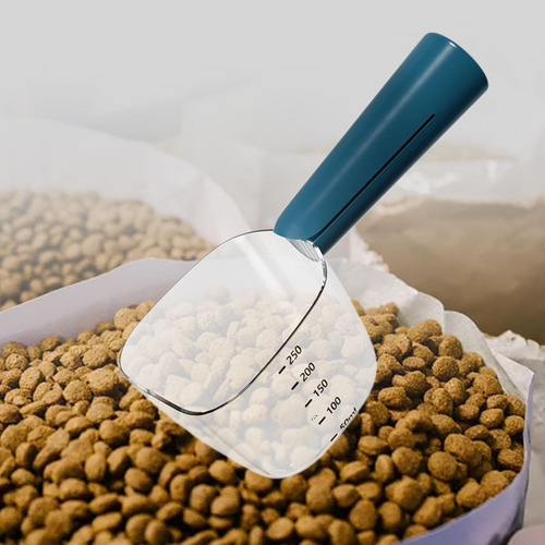 Colher De Comida Para Cães E Gatos, Copo Medidor Para Azul