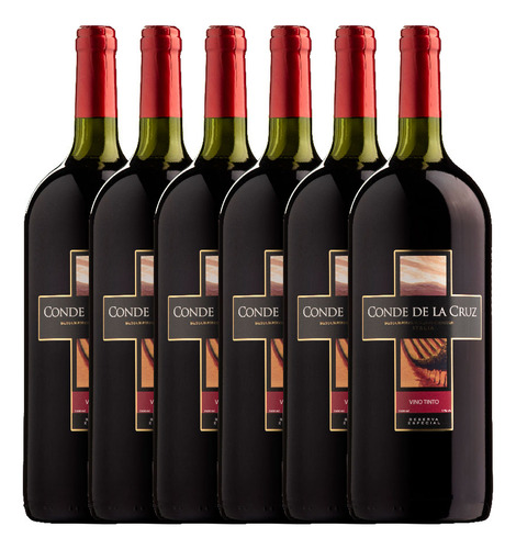 Vino Conde De La Cruz Tinto 1500ml X 6 Unidades