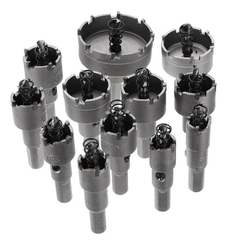 Kit De Serra Copo De Metal Com 12 Peças
