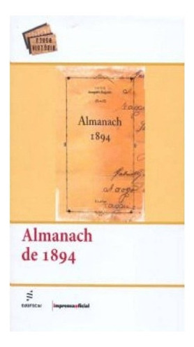 Almanach De 1894: Almanach De 1894, De Augusto, Joaquim. Editora Edufscar, Capa Mole Em Português