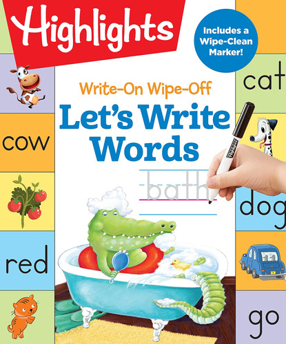 Libro: Write-on Wipe-off Lets Write Words (highlights Writ
