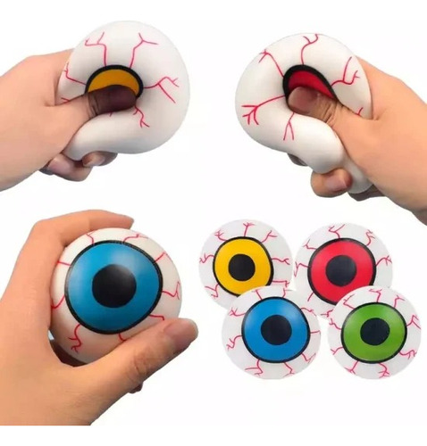 Pelota Antiestrés Squishy Ojo Juguete Sensorial Para Apretar