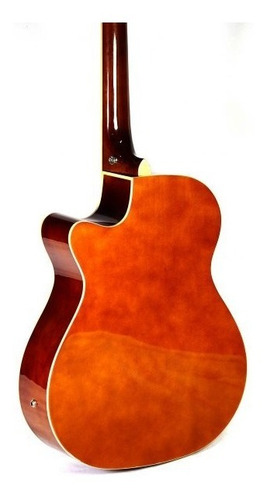 Imagem 2 de 3 de Violão Eletroacústico Cutaway Jahnke Jved012 Sunburst