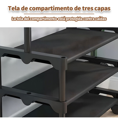 Perchero De Piso Blanco Zapatero Organizador Para Ropa