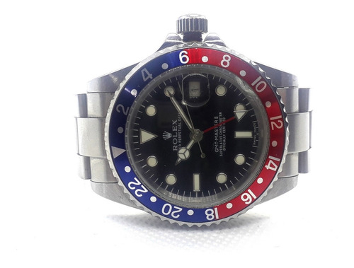 Imagen 4 de 9 de Rolex Gmt-master 2 Pepsi Azul Rojo Automatico Acero Cambio