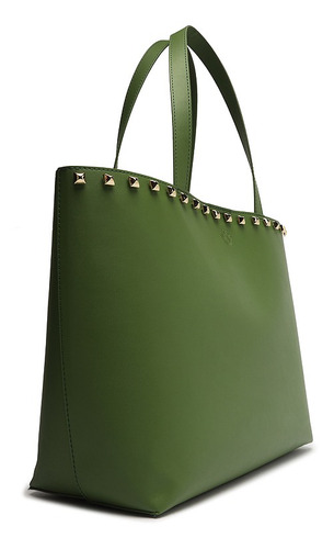 Imagem 2 de 5 de Bolsa Feminina Shopping Grande Alça De Ombro Verde Militar