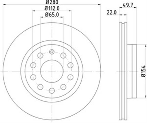 Disco Delantero Pagid Para Volkswagen Jetta A6 2.0l 2014