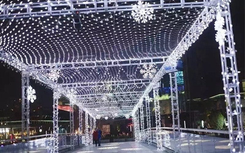 Imagen 3 de 10 de Red Lluvia Cortina 200 Led Blanco Frio 200x200 Int/exterior