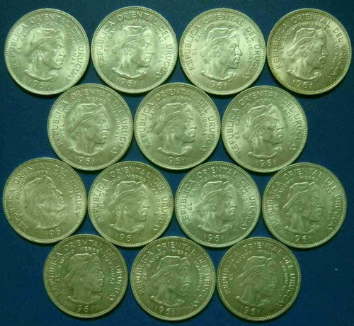 Imagen 4 de 5 de Tp Moneda De $10.- Gaucho De Plata 1961 En Impecable Estado.
