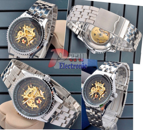 Imagen 7 de 7 de Reloj Daytona Mce Esqueleto Mecánico Automatico Skeleton