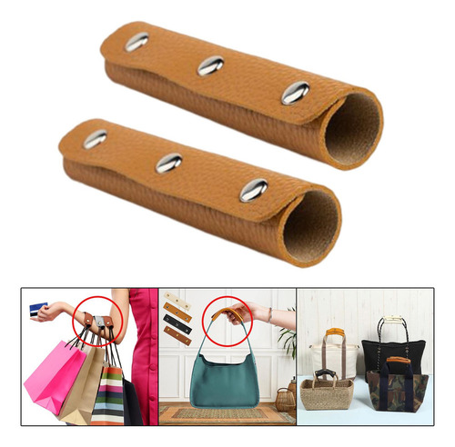 2 Uds., Fundas De Cuero Para Asa De Bolso, Protectores De