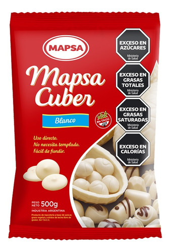 Chocolate Mapsa Cuber Baño Repostería - Moldeo Sintacc 500gr