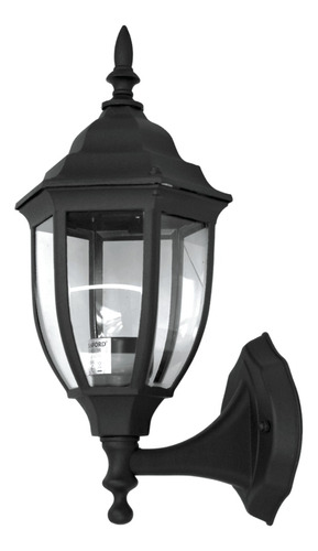 Farol Ext. Colonial 6 Caras Negro E-27 60w 220v Stanford