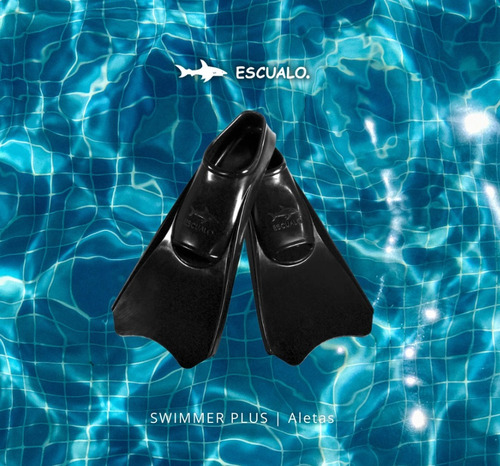 Aleta Corta Escualo Modelo Swimmer Negra Talla 20-22