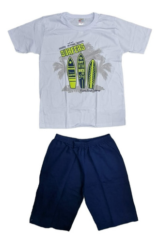 Conjunto De Remera Y Short Para Niño Del 10 Al 14