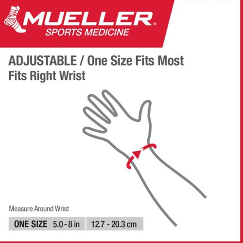 Muñequera Izquierda Derecha Ajustada Reduce Dolor Mueller