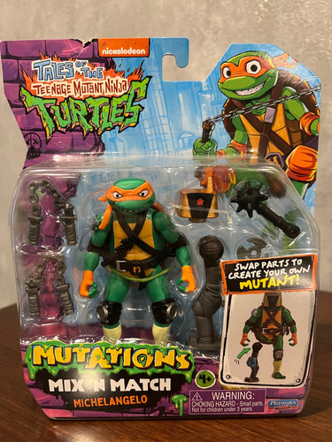 4 Figuras De Las Tortugas Ninja Tmnt - Mix N Match (Usado)