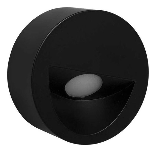 Lampara Led De Cortesía Escalera para Sobreponer En Pared 3w Color Negro Nuit Illux ML-2304