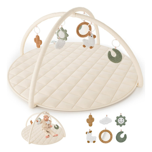 Macio Algodão Baby Play Gym Zicoto Premium Com 6 Brinquedos