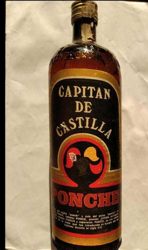 Ponche Capitán De Castilla Botella De Vidrio